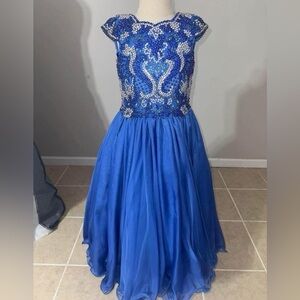 Charming Royal Blue Kids Formal Dress